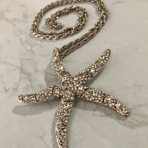 Starfish Beach Silver Necklace